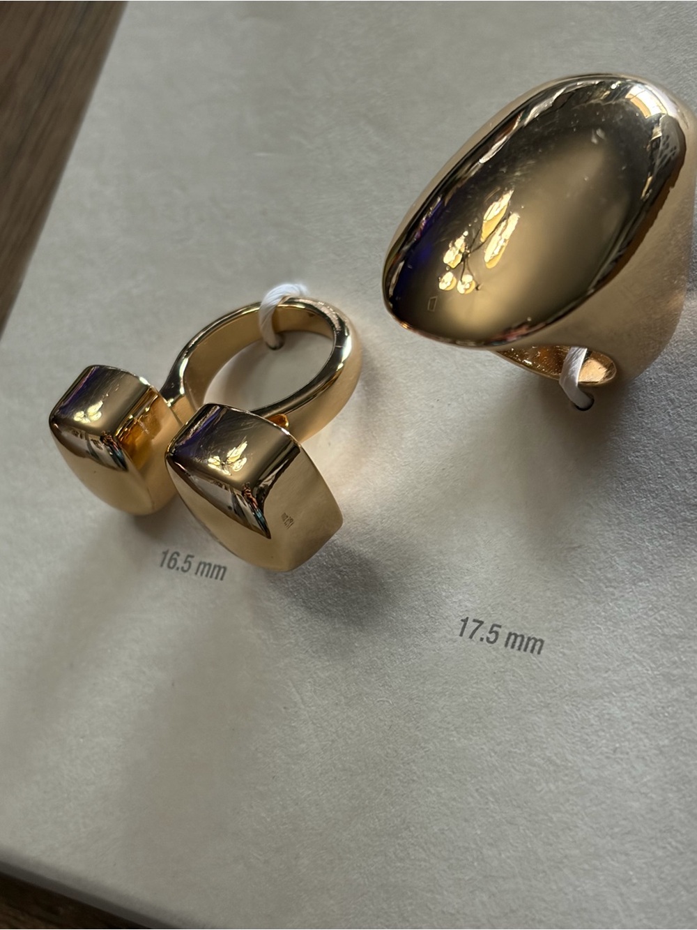 Zara 2-pack Geometric Shape Rings - Picture 6 of 6